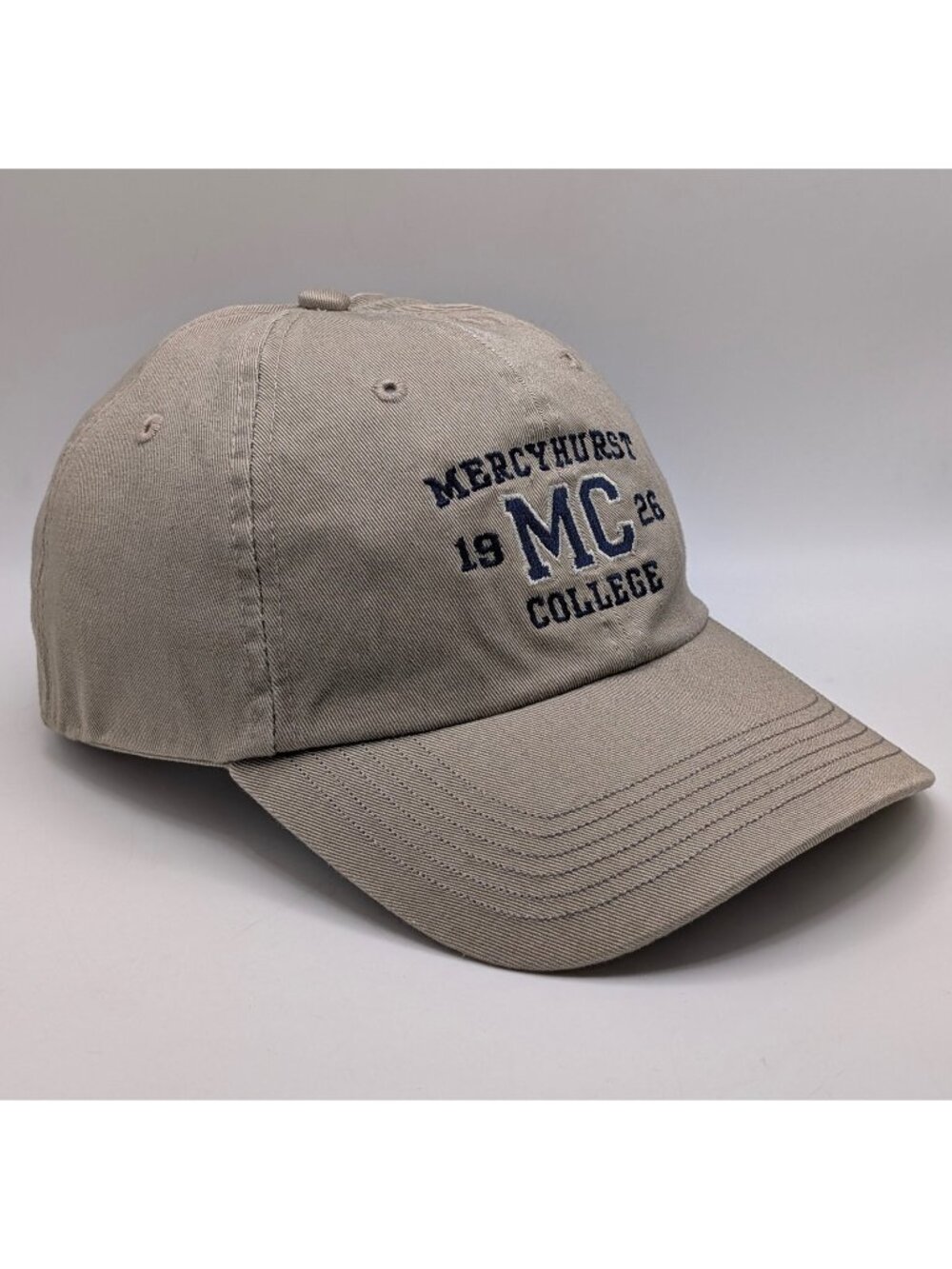 Mercyhurst College Lakers Strap Back Hat Cap Erie PA Unisex Ouray Tan Beige 1926